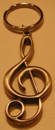 Treble Clef Key Chain